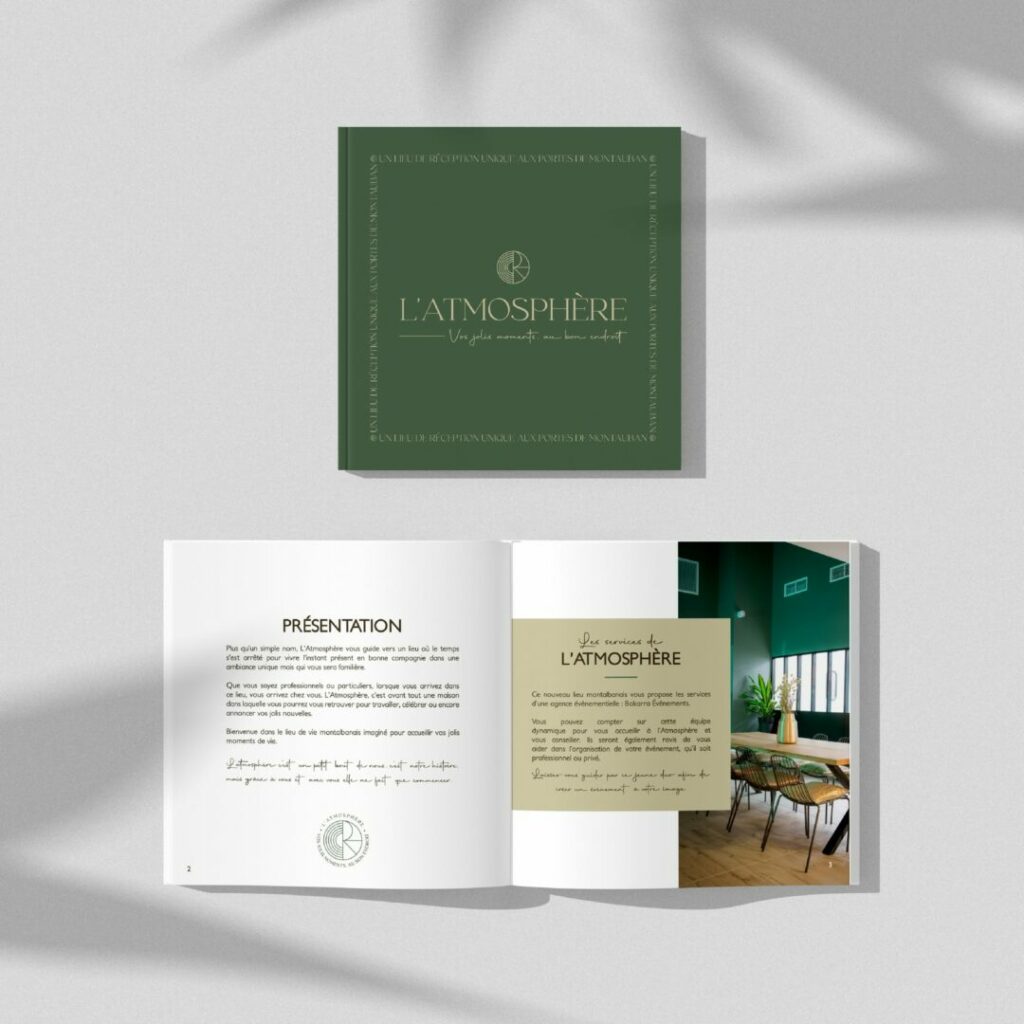 Communication print • L'Atmosphère by Agence Aurava à Montauban