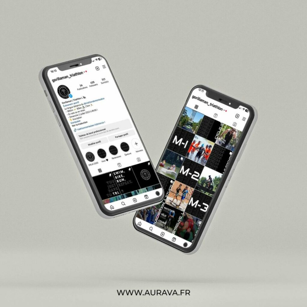 Communication web • Gorillaman Triathlon by Agence Aurava à Montauban