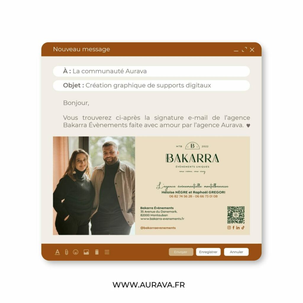 Communication web • Bakarra Évènements by Agence Aurava à Montauban