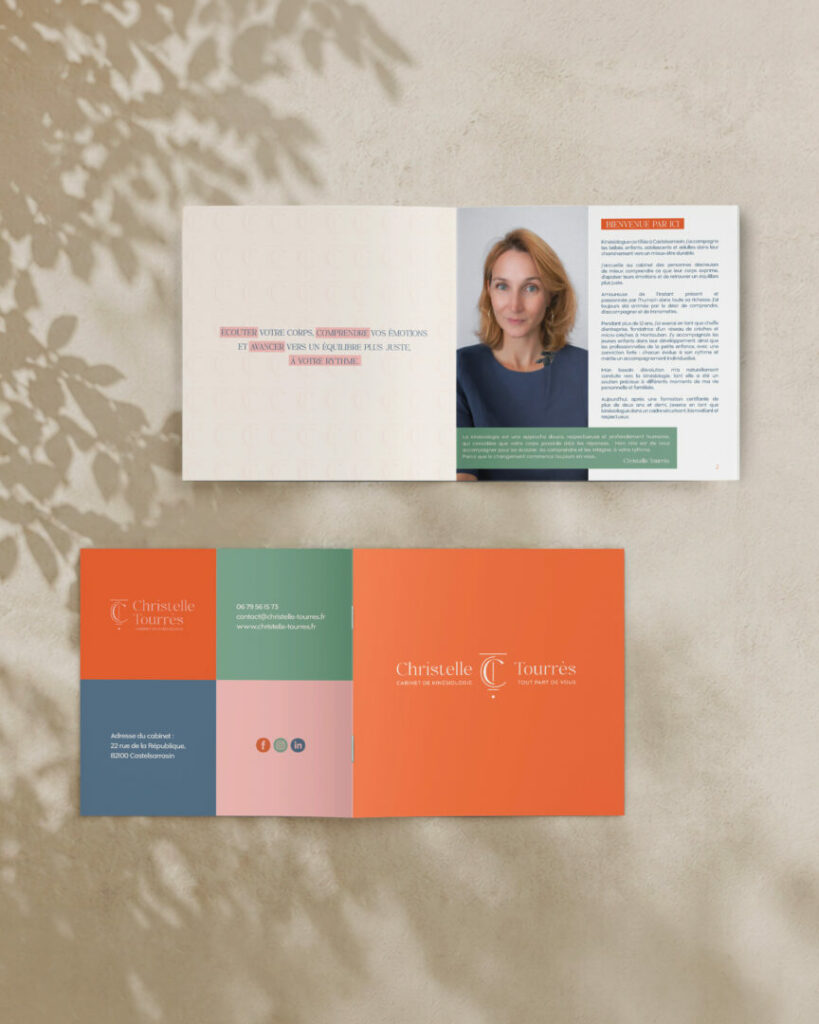 Communication print • Christelle TOURRÈS by Agence Aurava à Montauban