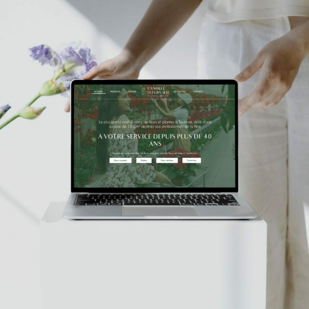 Site internet • Canolle Fleurs by Agence Aurava à Montauban
