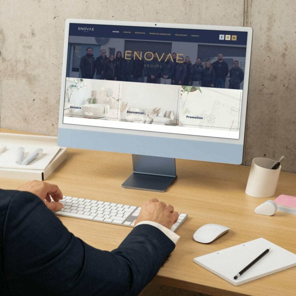 Site internet • Enovae by Agence Aurava à Montauban